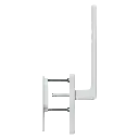 Hoppe 11600585 Maniglione HS Toulon HS-0737/419N-AS/420 F9016 bianco traffico 