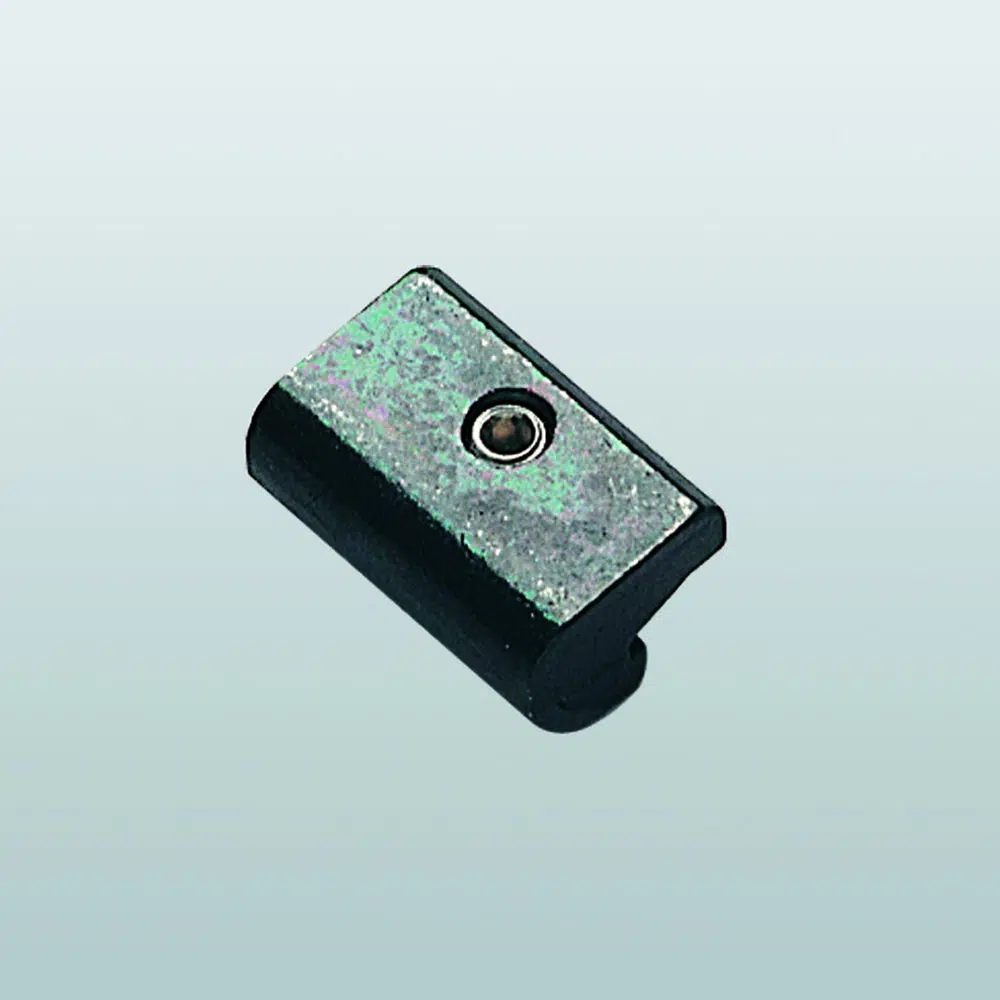 Savio 1405.1 Ferrogliera per Cremonese Profilo R40 Dimensioni 25x16,1x7,5mm Finitura Zincata Nera