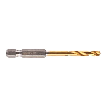 Milwaukee 48894710 Punta Metallo HSS-G Titanio Shockwave Attacco 1/4˝ Hex ⌀4,5x76mm
