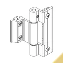 Giesse 00600310N Cerniera Bridge 2 per Anta Sporgere o Ribalta Profilo CU Altezza 93mm Portata 90-100Kg Alluminio Finitura Oro