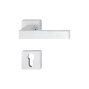 Hoppe 11760765 Grt. con rosetta Austin 1769/843K/843KS F9016M bianco traffico opaco 