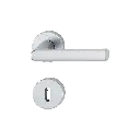 Hoppe 11767315 Grt. con rosetta Hambur 1700/42K/42KS F1 alluminio aspetto argento 
