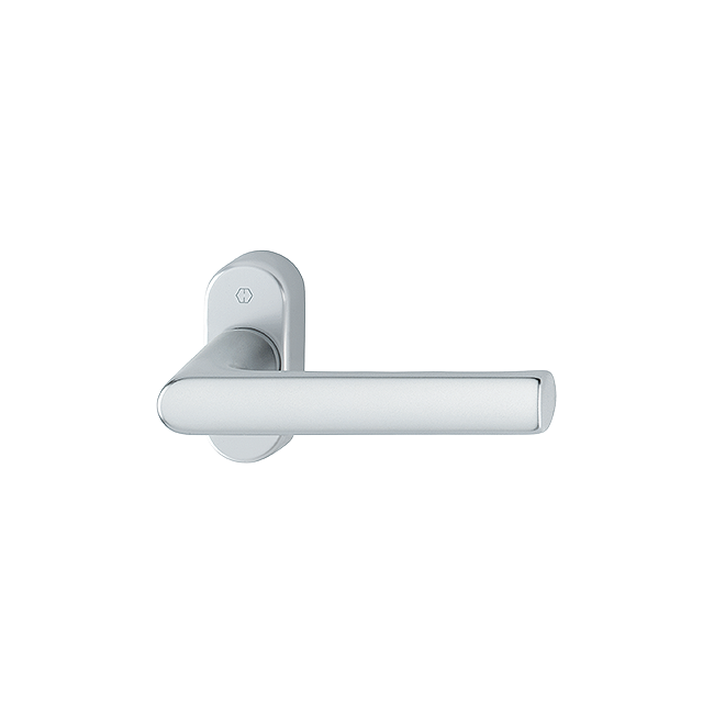 Hoppe 11783321 Grt. con rosetta Hambur 1700/30P F1 alluminio aspetto argento 