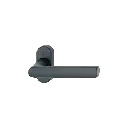 Hoppe 11783345 Grt. con rosetta Hambur 1700/30P F9714M nero opaco 