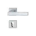 Hoppe 11846252 Grt. con rosetta Austin 1769/843K/843KS F94-1 alluminio aspetto cromo satinato 