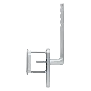 Hoppe 11847104 Maniglione HS Hambur HS-0700/431N-AS/422 F1 alluminio aspetto argento 
