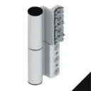 Giesse 00701500 Cerniera Fulcra per Serramento Profilo Erre 40 Registrabile Altezza 142mm Portata 120-150Kg Alluminio Finitura Nero