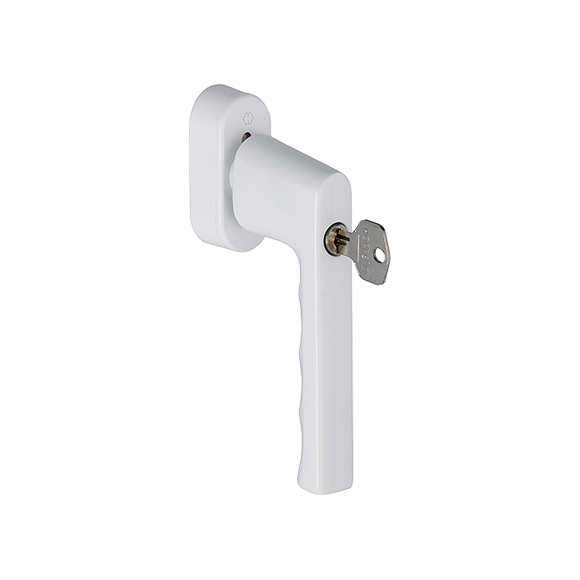 Hoppe 11810968 Martellina DK con chiusura Hambur 0700S/UD9020 Forte® F9016M bianco traffico opaco 