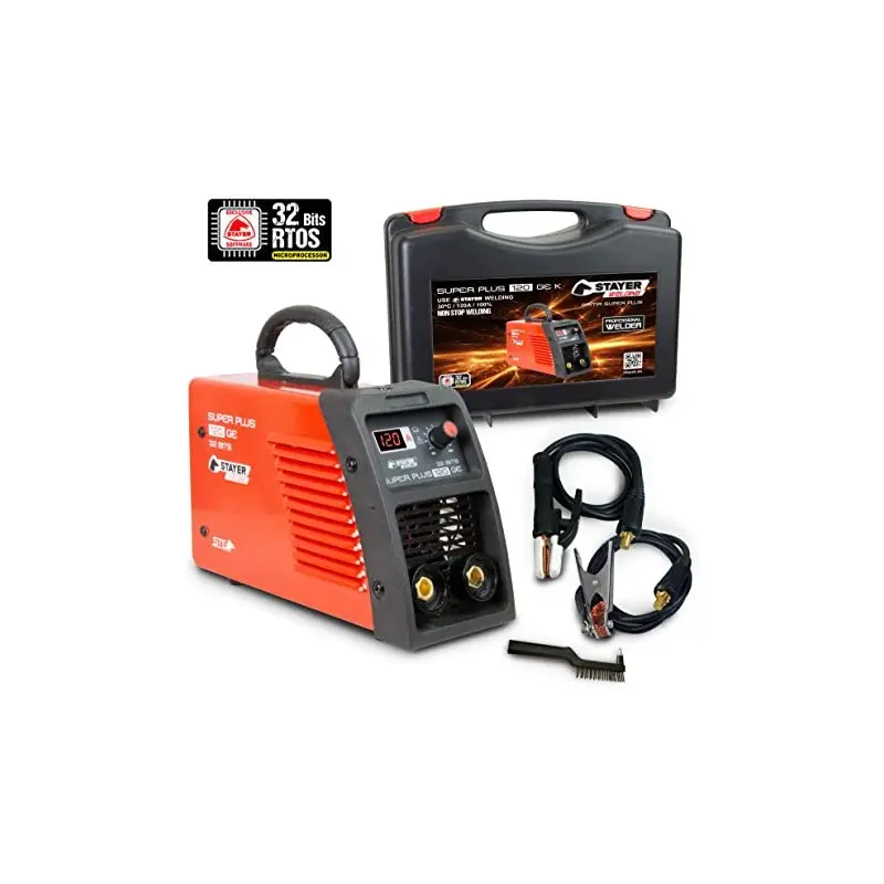 Stayer 8300710 Saldatrice ad Elettrodi 3,25mm Super Plus 120 GE K Alimentazione 50/60 Hz x 230V con Kit