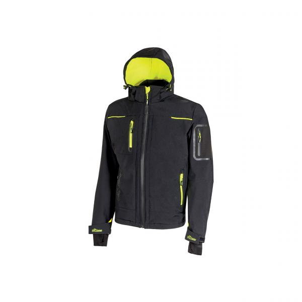 GIACCA SOFTSHELL SPACE NERA    CARBON TG.M