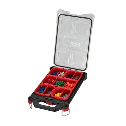 [092007] Milwaukee 4932471065 Slim Organiser PackOut Organizzatore Porta Minuterie a 5 Vaschette Cestini