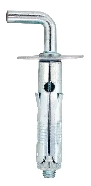 Friulsider 75601B09040F2 EBL-TAM Tassello Metallico Blister 4pz con Gancio Medio Ø9X40-M5 Zincata
