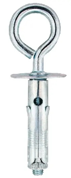 Friulsider 75700B09040F2 EBL-TAM Tassello Metallico Blister 4pz con Occhiolo Chiuso Ø9X40-M5 Zincata