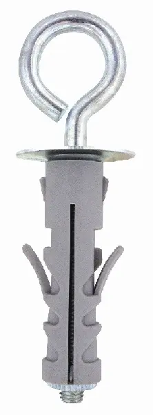 Friulsider 60801B09040F2 TA-TAL Tassello Nylon Blister 6pz con Occhiolo Chiuso Ø9X40-M4 Zincata