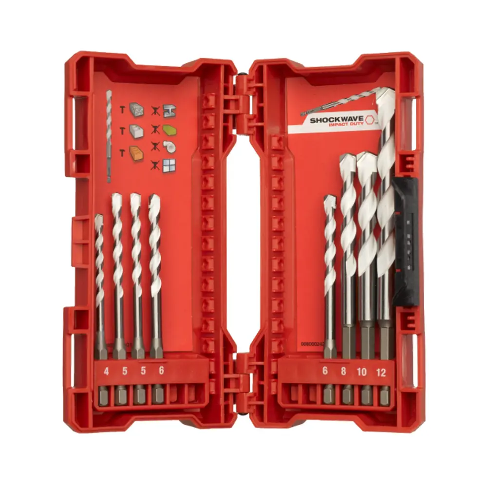 Milwaukee 4932471112 Set Punte Multimateriale da 8 Pezzi
