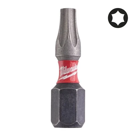 Milwaukee 4932430874 Bit Shockwave per Avvitatori Torx TX20 x 25mm da 2 Pezzi