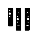 Iseo 94100655 Kit Placche di Mascheramento per Maniglioni Antipanico Nero