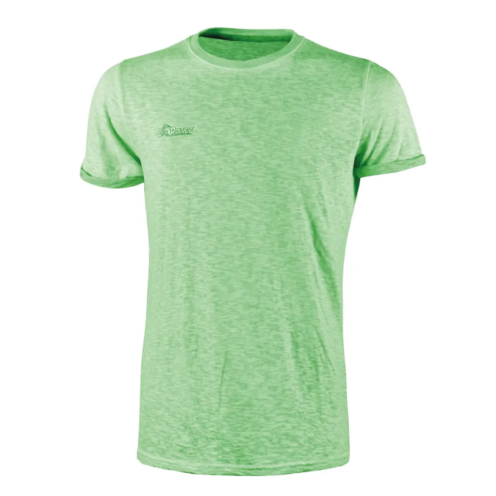 U-Power FLUO EY195VF XL T-Shirt Maglietta Manica Corta Verde