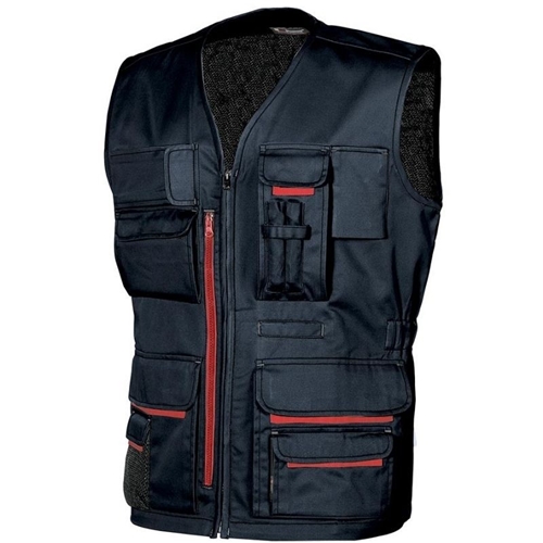 GILET DA LAVORO C/TASCHE       BLACK CARBON TG.XL
