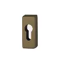 Hoppe 11844115 Rosetta Gamma 844PS F33-1 alluminio aspetto bronzo medio opaco 