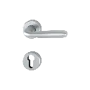 Hoppe 11842660 Grt. con rosetta Maribo 1766/88K/88KS F94-1 alluminio aspetto cromo satinato 