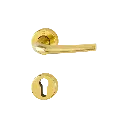 Hoppe 11842490 Grt. con rosetta Seattl 168L/88K/88KS F271 alluminio colore oro lucido 