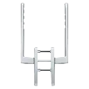 Hoppe 11600238 Maniglione HS Toulon HS-0737/419N-AS F1 alluminio aspetto argento 