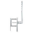 Hoppe 11600548 Maniglione HS Toulon HS-0737/419N-AS/420 F1 alluminio aspetto argento 