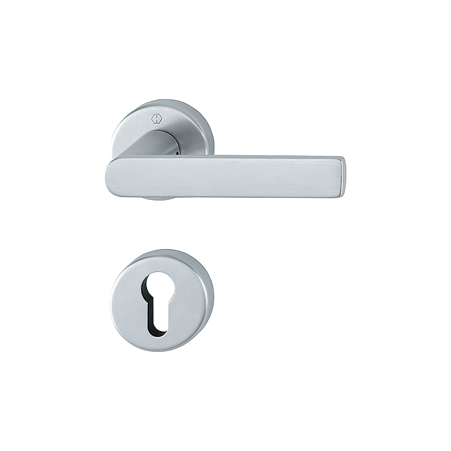Hoppe 3894257 Grt. con rosetta Losang M1642/42K/42KS F41-R cromo satinato - Resista® 