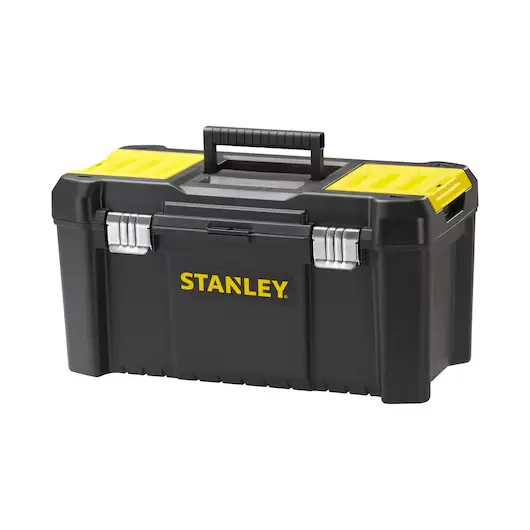 Stanley STST1-75521 Cassetta Porta Utensili Essential 19" con Cerniere in Metallo Capacità 8Kg