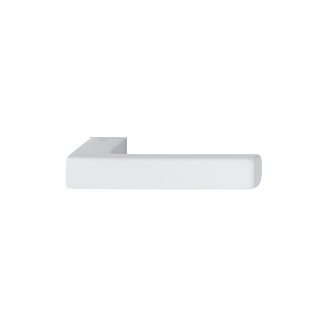 Hoppe 11704639 Grt. con rosetta Toulon 1737/645 F9016M bianco traffico opaco 