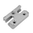 AGB A52300FI22 Incontro Ribalta Antiefrreazione Artech per Serramento in Pvc Alphacan Dimensione 46x29x8,5mm Acciaio Finitura Argento