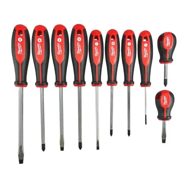 Milwaukee 4932471808 Set Giraviti Cacciaviti Tri-lobe S/Driver 10 Pezzi