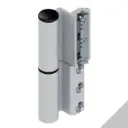 Giesse 00684376 Cerniera Celera per Serramento Complanare Profilo CU Registrabile Altezza 135,5mm Portata 100-120Kg Alluminio Finitura Argento