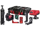 Milwaukee 4933478960 Livella Laser Lineare Verde M12™ Kit M12 3PLKIT-401P a 3 Linee 360° con Batteria + Caricabatterie + Valigia