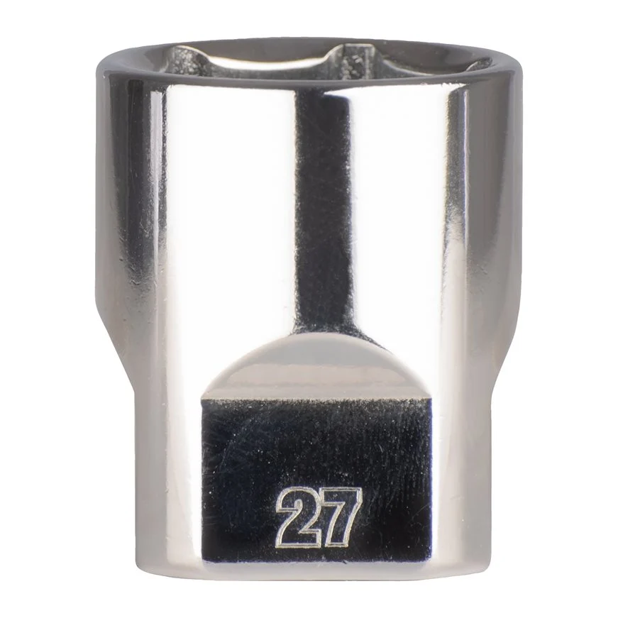 [099203] Milwaukee 4932480025 Bussola a Mano Corta da 1/2˝ Drive Socket Metric Standard da 27mm