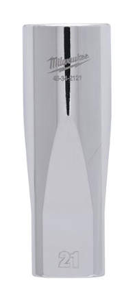 Milwaukee 4932480041 Bussola a Mano Lunga da 1/2˝ Drive Socket Metric Standard da 21mm