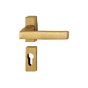 Hoppe 10733101 Grt. con rosetta Toulon 1737/844P/844PS F4 alluminio aspetto bronzo 