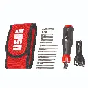 Usag U03240801 324XP/B16 Cacciavite Giravite Elettrico in Astuccio con Inserti 16 Pezzi