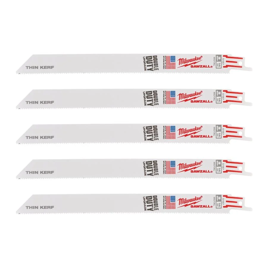 Milwaukee 48005187 Set Lame Taglio SD Thin Kerf per Demolizione Metallo 230mm 5 Pezzi