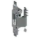 Giesse 00726020 Kit Cerniera Chic Door Rg per Profilo R40 Alluminio Finitura Argento