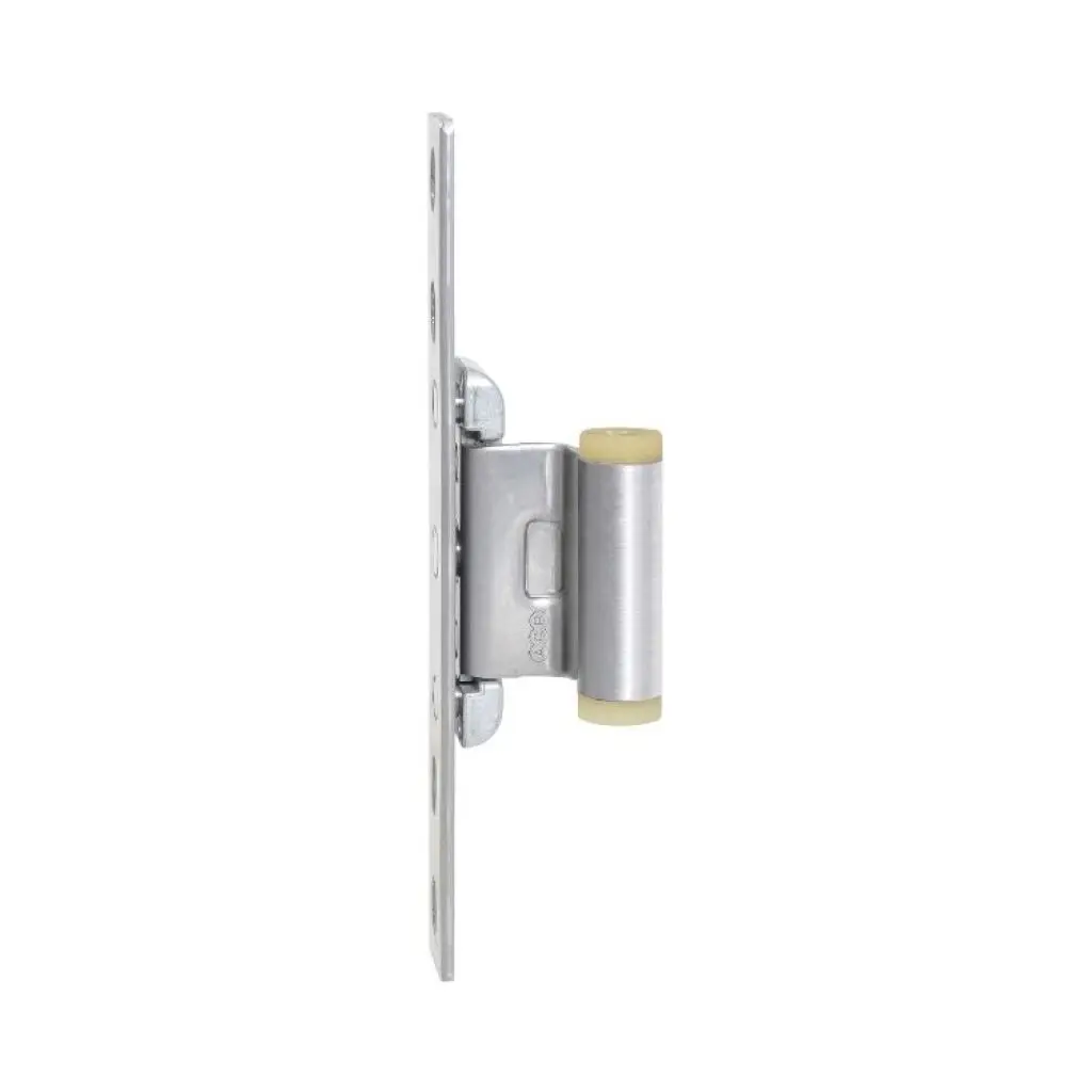 AGB A511012201 Cerniera Centrale Registrabile Artech per Serramento in Legno Interasse 8,5mm Battuta 15mm Zama Finitura Argento