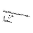Giesse 052860002 Kit Cerniera Braccio Chic 3D 130 per Anta Ribalta Sinistra Profilo Erre 40 Larghezza 600-1600mm Portata 130Kg Acciaio e Zama Finitura Silver