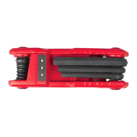 Milwaukee 4932480978 Set Chiavi Esagonali Pieghevoli Portatile da 8 Pezzi