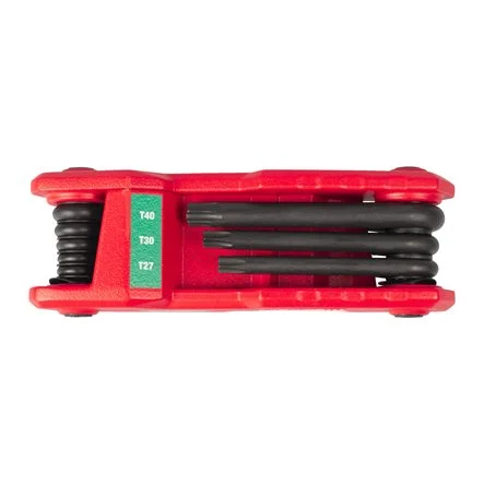 [102561] Milwaukee 4932480979 Set Chiavi Torx Pieghevoli Portatile da 8 Pezzi