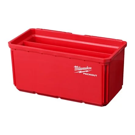 [102602] Milwaukee 4932480699 Cestino PackOut per Minuterie 10x20cm Nest Bin Rosso