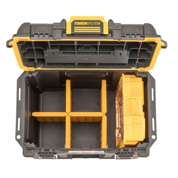 DeWalt DWST08035-1 Valigia cassetta Vasca Fonda Porta Utensili Elettrici con Divisori Tough System 2.0