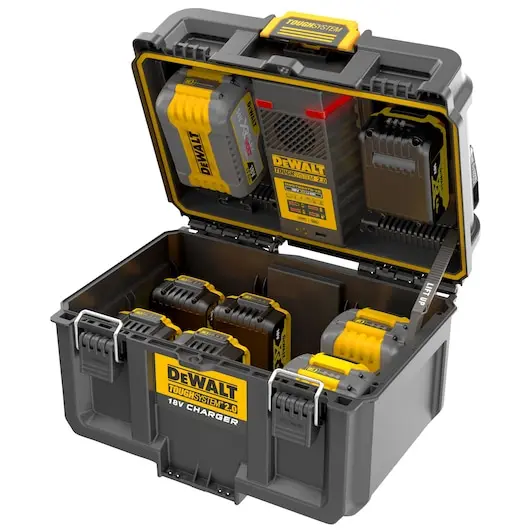 DeWalt DWST83471-QW ToughSystem 2.0 Valigia Cassetta Powerbank 1/2 Unità Doppio Caricabatterie