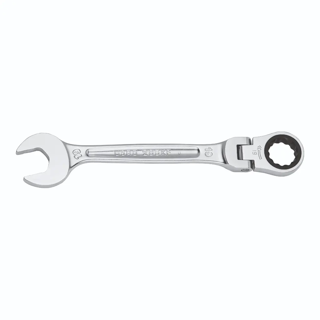 Usag U02856110 285KF Chiave Combinata a Cricchetto Snodata con Anello di Tenuta N.10mm
