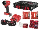 Milwaukee 4933498244 Avvitatore Impulsi 18V M18 FID3100P-502P Con 2 Batterie + Caricabatterie + Accessori + Valigia